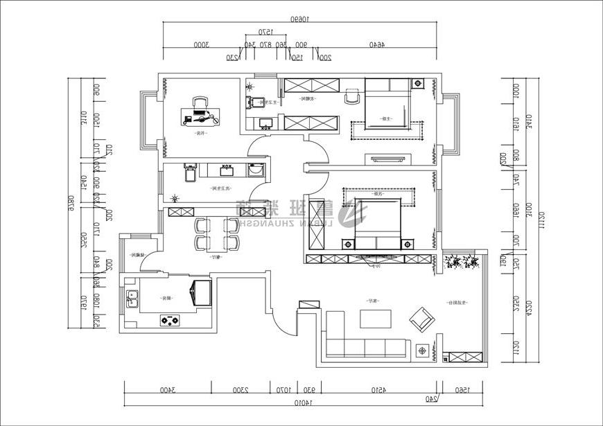 兰溪园,现代简约风格,户型图